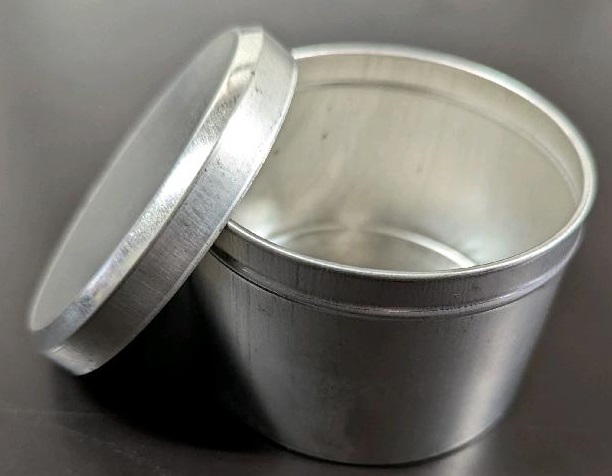 12oz Deep Roll Edge Tin with Lid