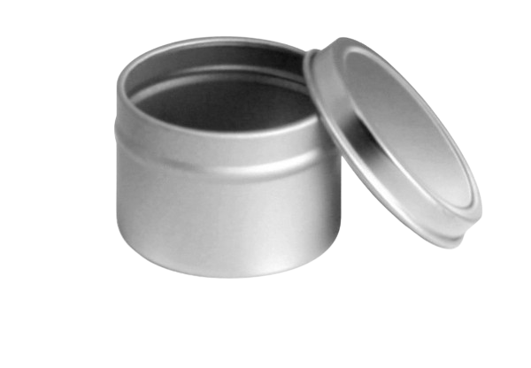 8 oz Deep Rolled Edge Candle Tin with Rolled Edge Lid