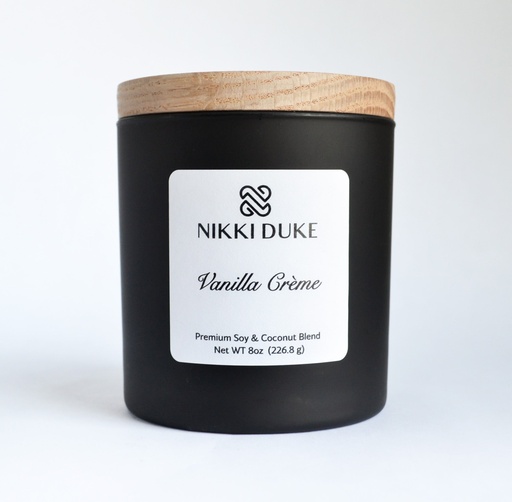[41009] Nikki Duke Vanilla Creme 8 oz Premium Soy + Coconut Candle