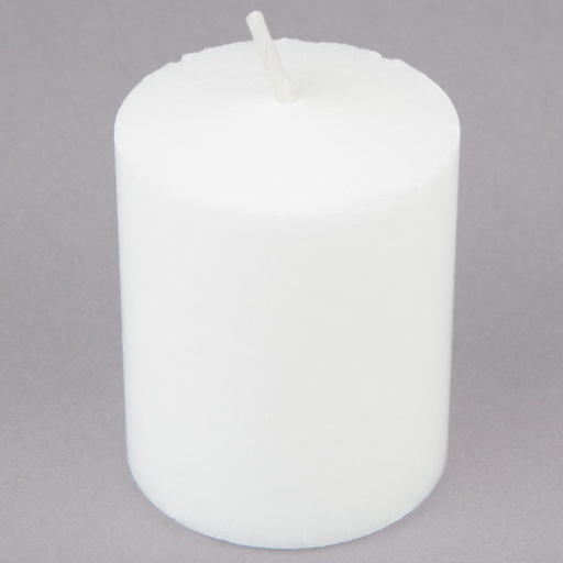 [515-36-4] EAP Innovations Unscented White 15 Hour Votives, Case of 144