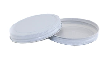 [AH4200-12] White CT Lid for Mason Jars - Pack of 12
