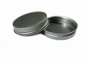 [T070GMPU] Pewter Lids For Mason Jars - Pack Of 12
